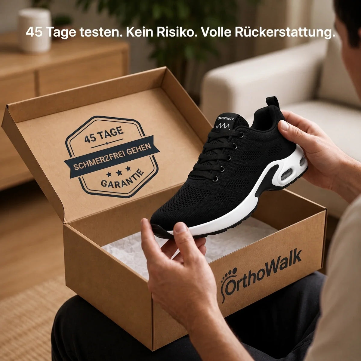 OrthoWalk™ – 12-Stunden-Arbeitsschuhe zur Linderung von Fuß-, Knie- & Rückenschmerzen