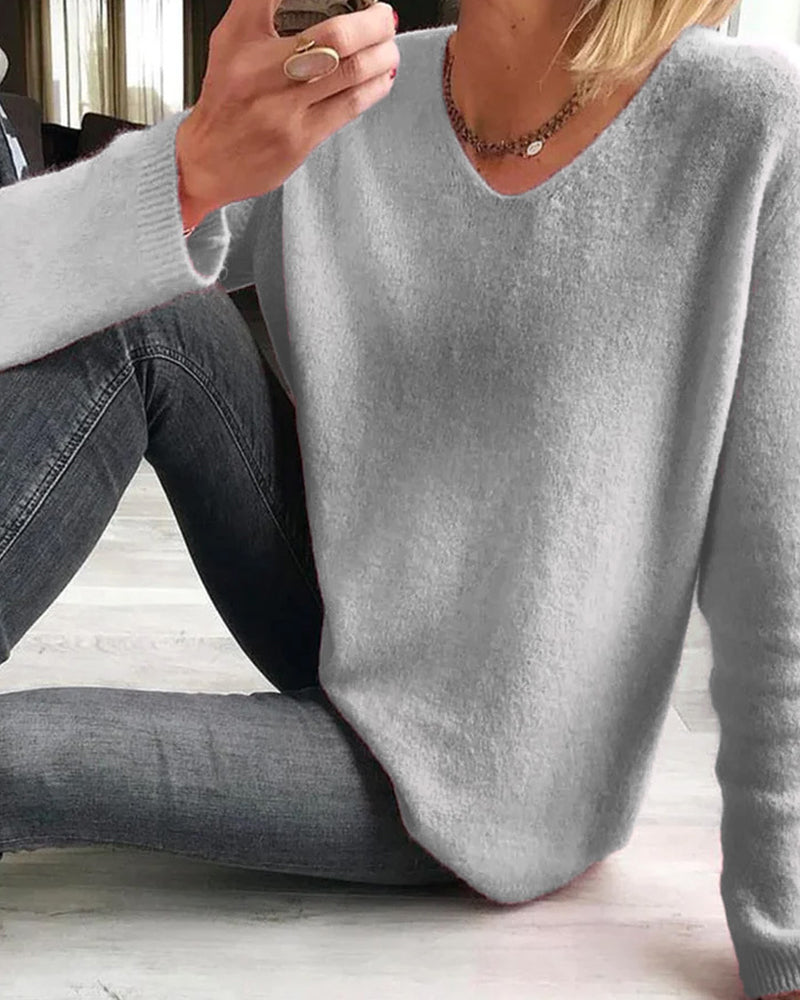 Ella Damen Chic Strickpullover