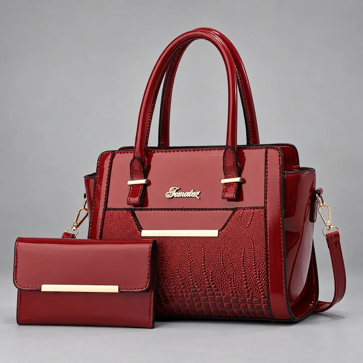 Finesse | 2-teiliges Damen-Handtaschen-Set – Shopper & Geldbörse