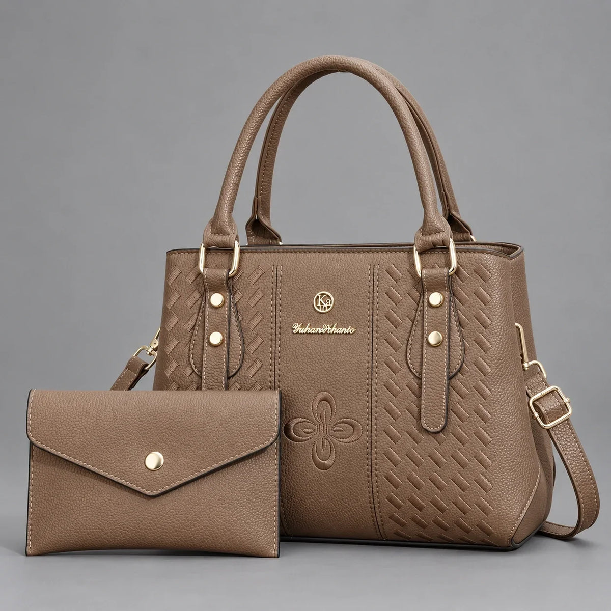 Kenze | 2-teiliges Damen-Handtaschen-Set – Shopper & Geldbörse