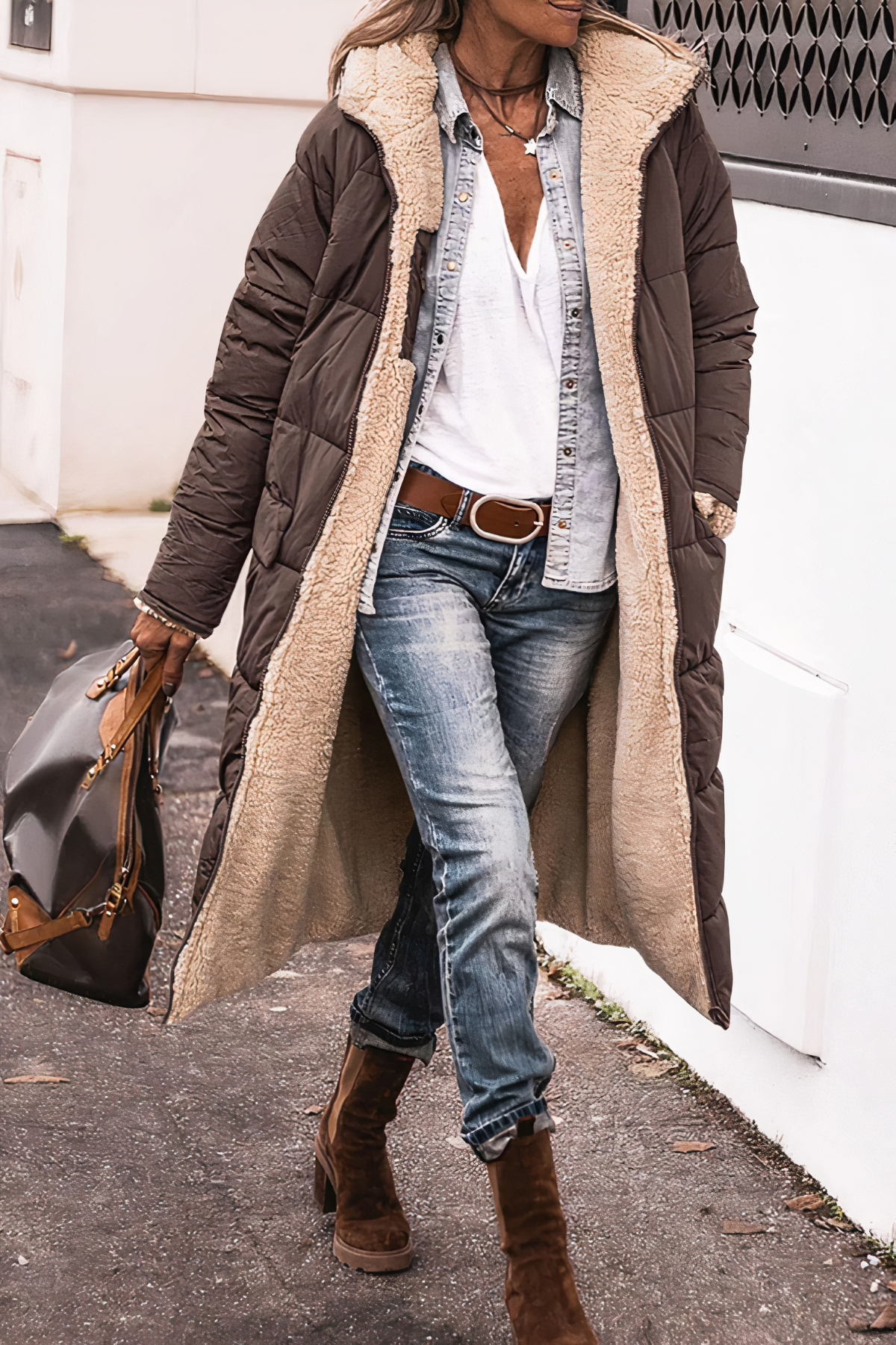 Langer Winterparka für Damen von Isla