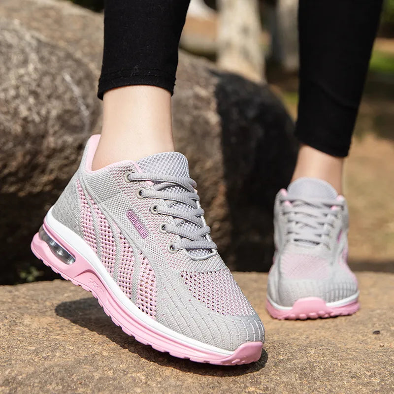 Atmungsaktive orthopädische Sneakers mit Luftblasen - Stella