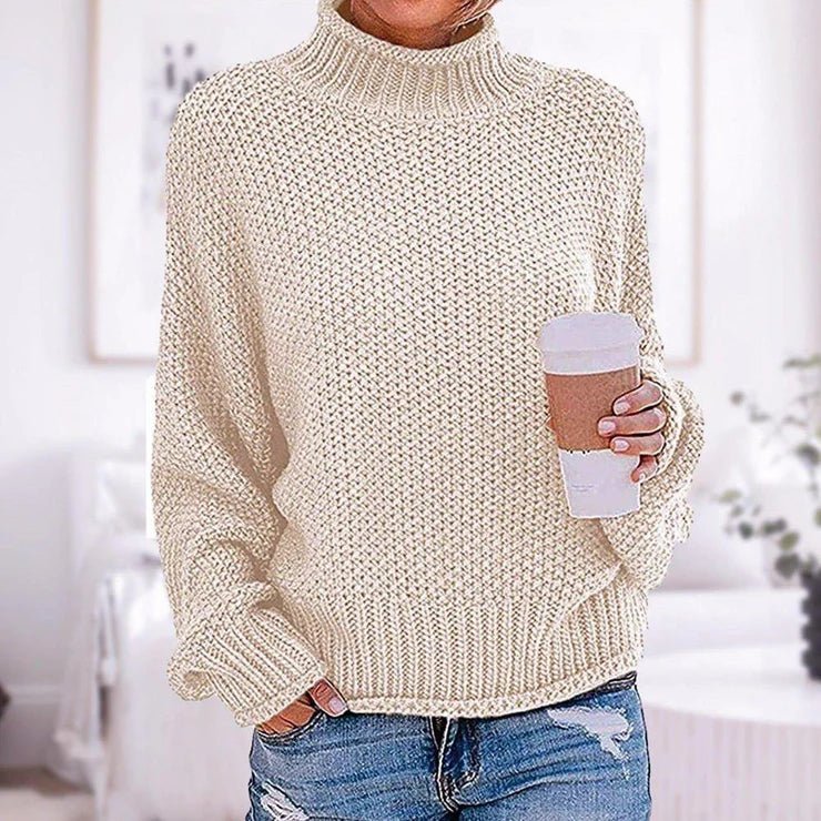 Lena Damen Klassischer Strickpullover