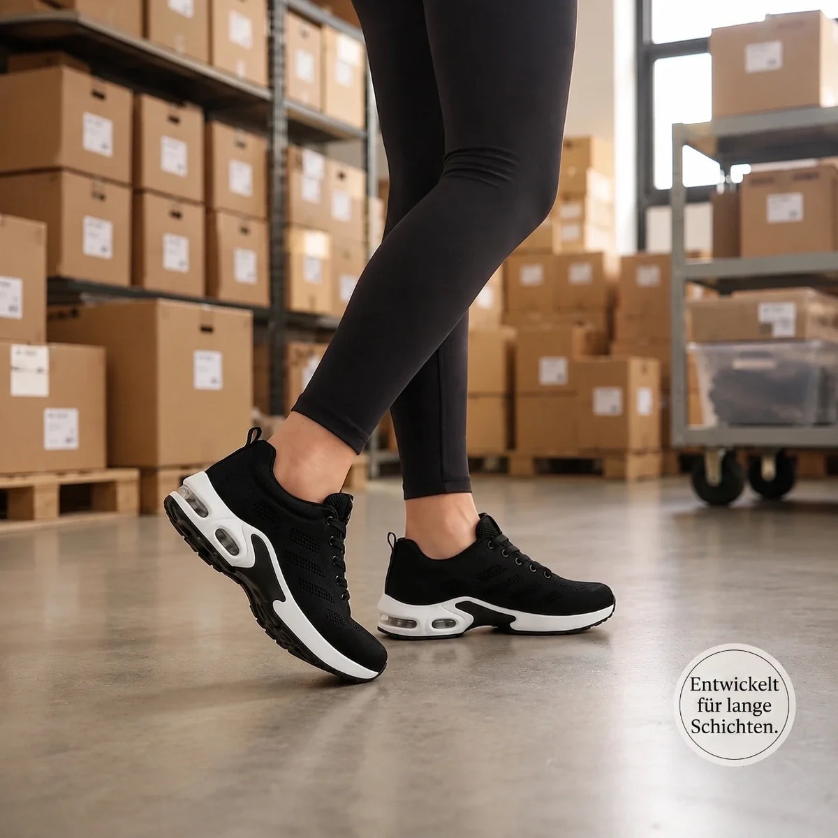 OrthoWalk™ – 12-Stunden-Arbeitsschuhe zur Linderung von Fuß-, Knie- & Rückenschmerzen