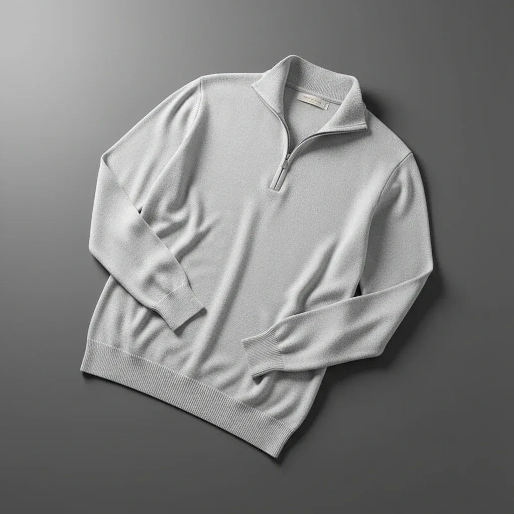 Maurice Pullover mit halbem Reißverschluss