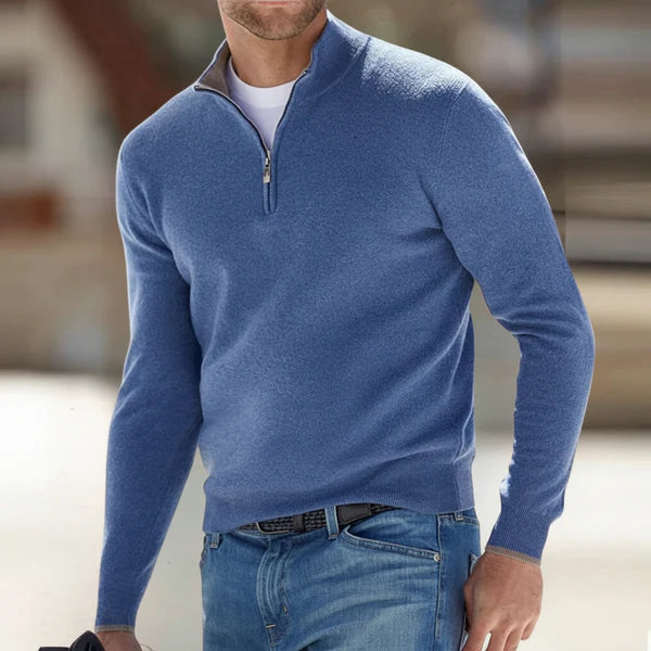 Maurice Pullover mit halbem Reißverschluss