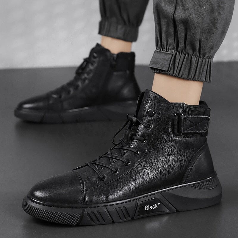 Moderne Echtlederstiefel - Italien