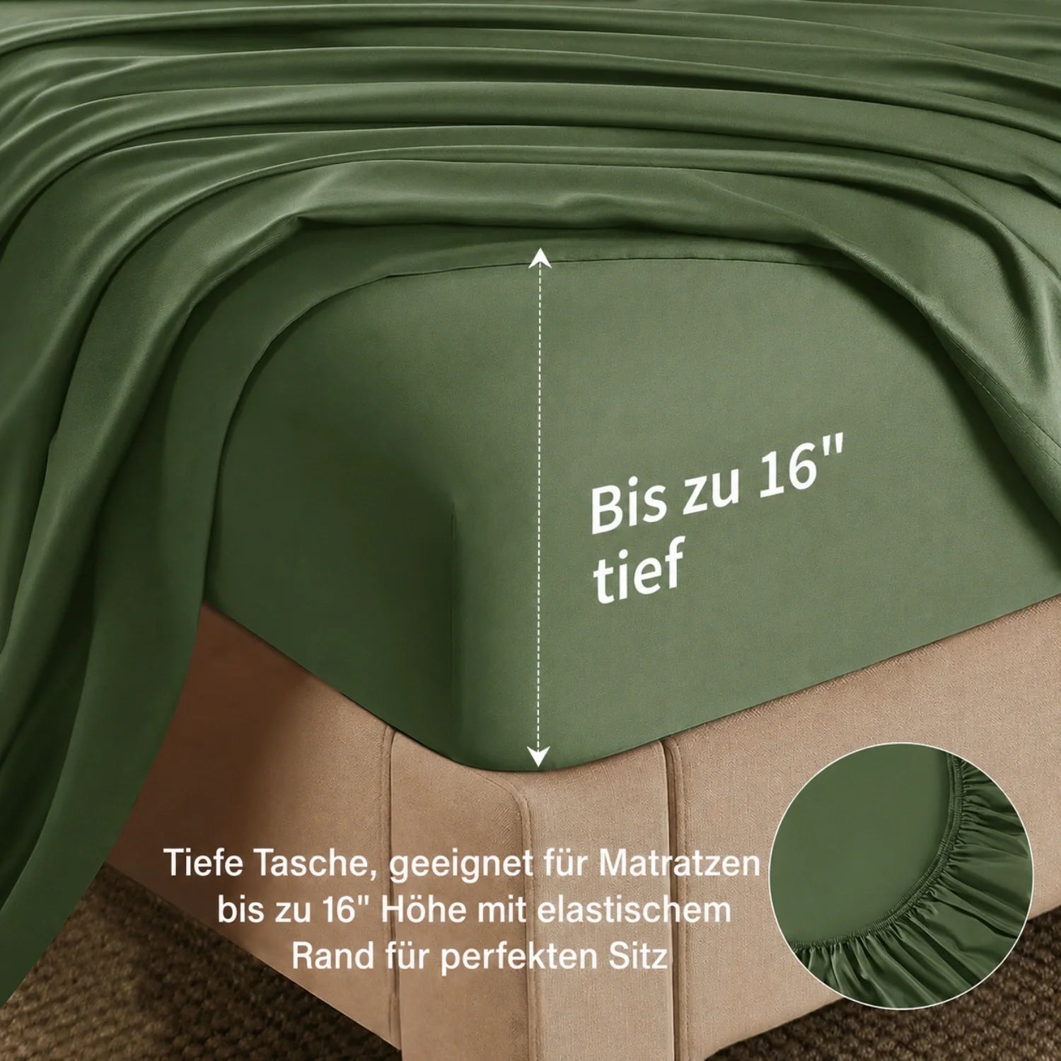 Bambus-Kühlbettwäsche-Set 4 Teile