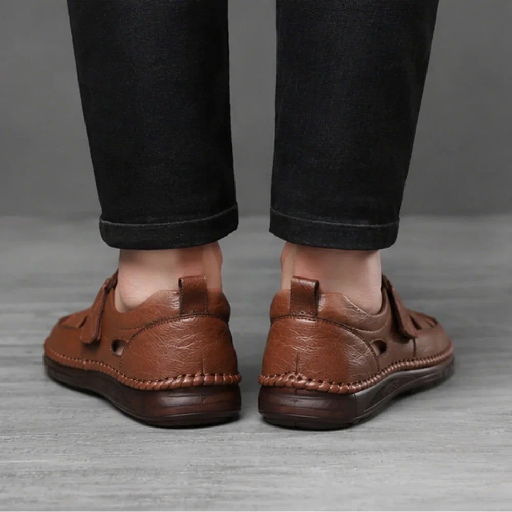 Orthopädische Ledersandalen – Santorin