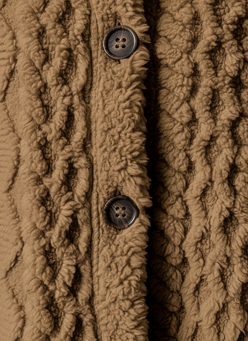 Fleece-Cardigan für Damen mit Kapuze – Louise