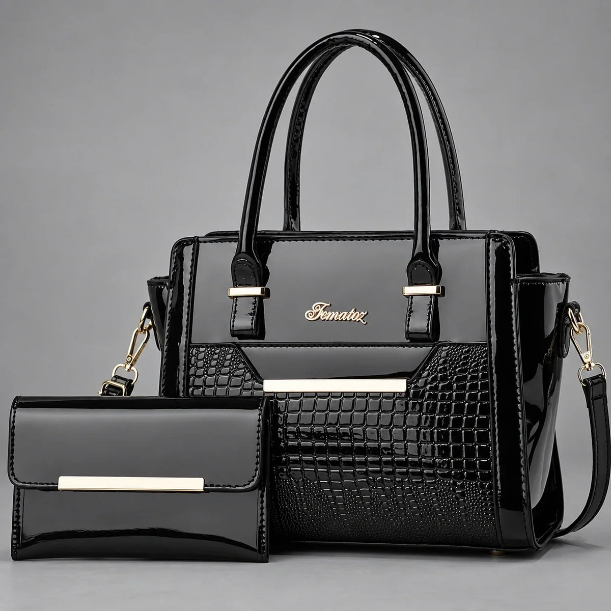 Finesse | 2-teiliges Damen-Handtaschen-Set – Shopper & Geldbörse