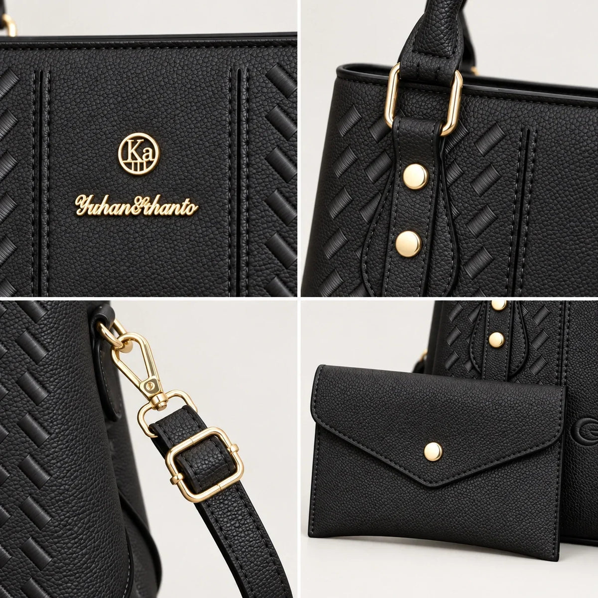 Kenze | 2-teiliges Damen-Handtaschen-Set – Shopper & Geldbörse