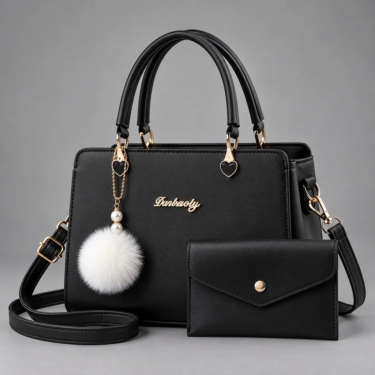 Velvet | 2-teiliges Damen-Handtaschen-Set – Shopper & Geldbörse