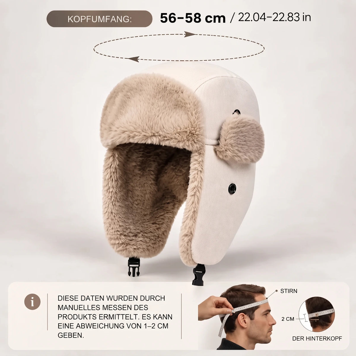 Nordvik™ – Wintermütze aus Kunstfell