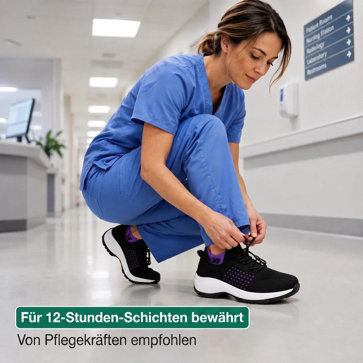 OrthoShift™ – 12-Stunden-Arbeitsschuhe zur Linderung von Fuß-, Knie- & Rückenschmerzen