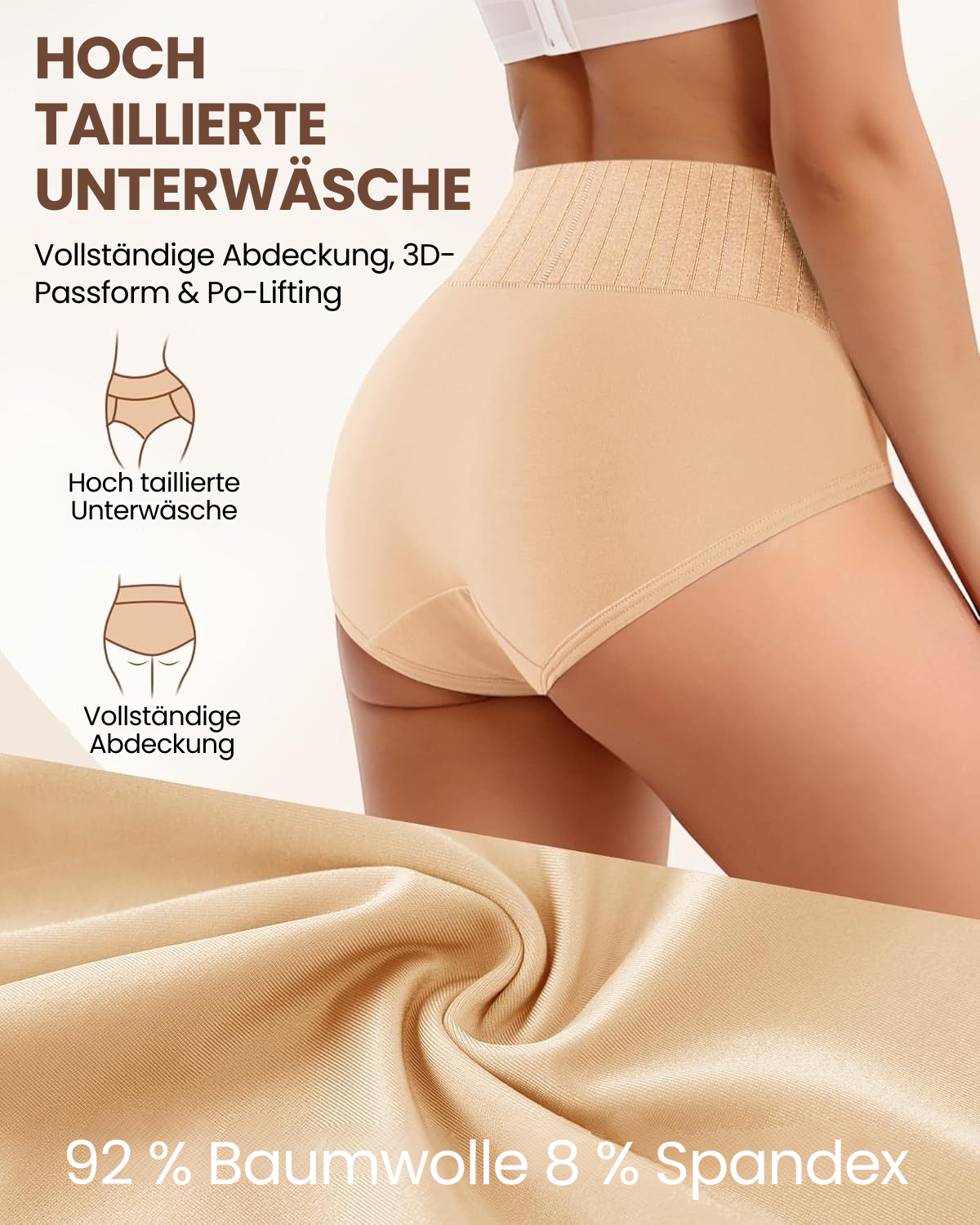 Antibakterielle High-Waist Shaping-Slips | 2+2 GRATIS