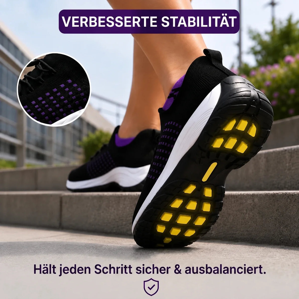 OrthoShift™ – 12-Stunden-Arbeitsschuhe zur Linderung von Fuß-, Knie- & Rückenschmerzen