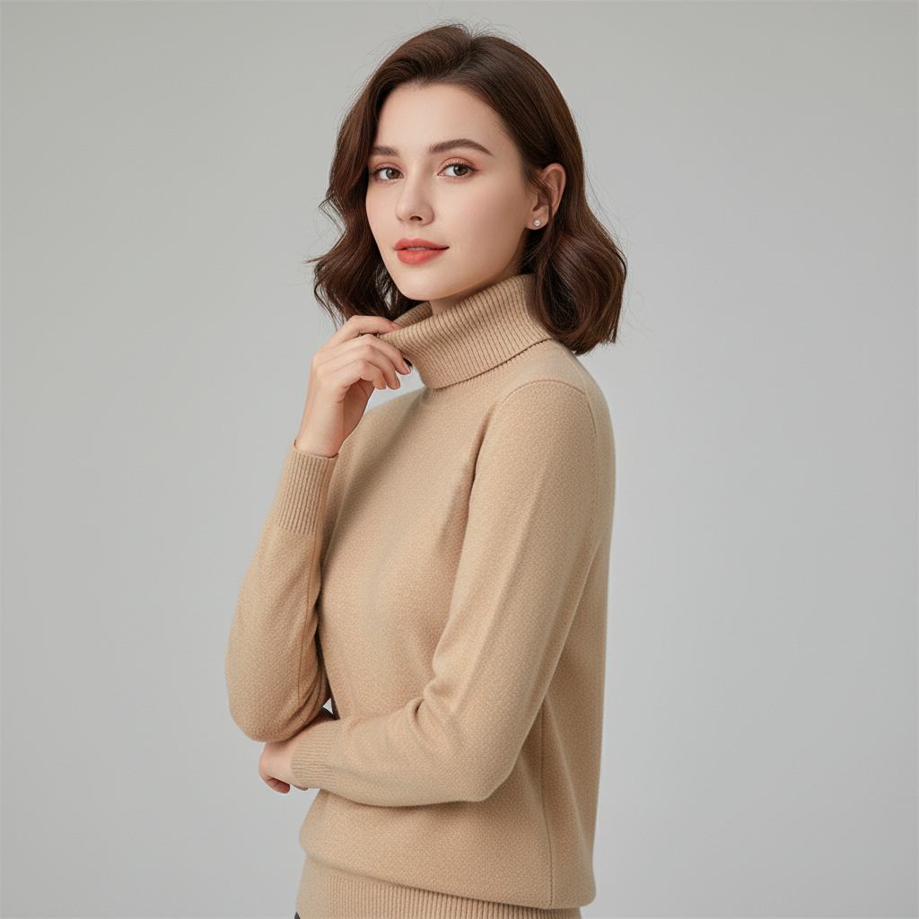 Karen Damen Fleece-Rollkragenpullover