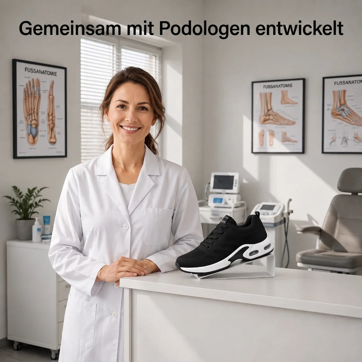 OrthoWalk™ – 12-Stunden-Arbeitsschuhe zur Linderung von Fuß-, Knie- & Rückenschmerzen