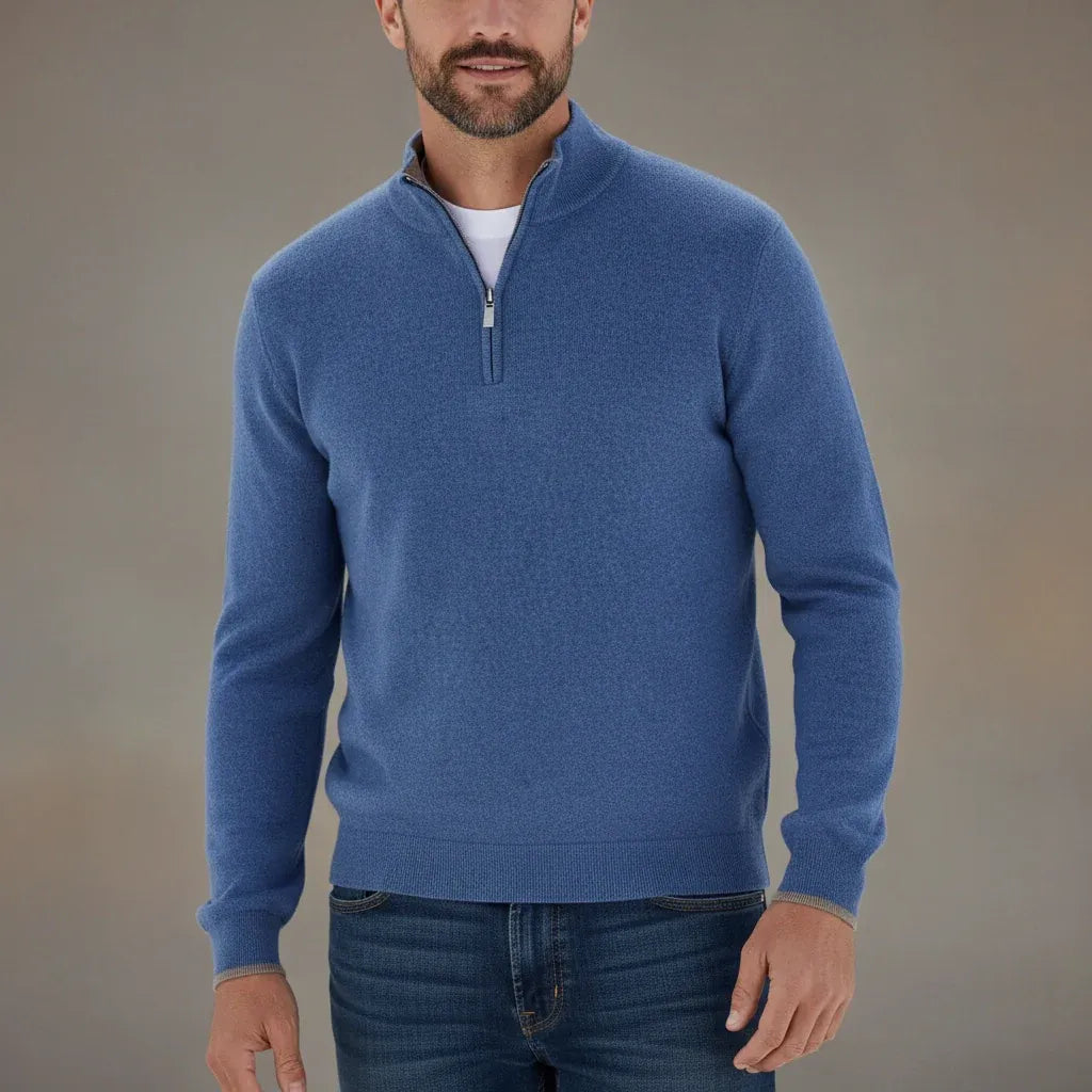 Maurice Pullover mit halbem Reißverschluss