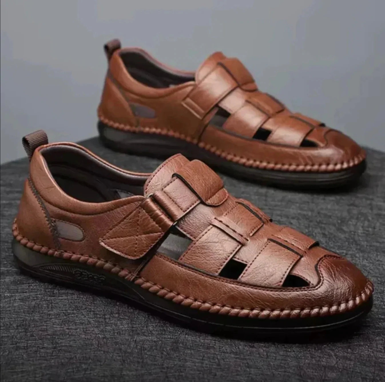 Orthopädische Ledersandalen – Santorin