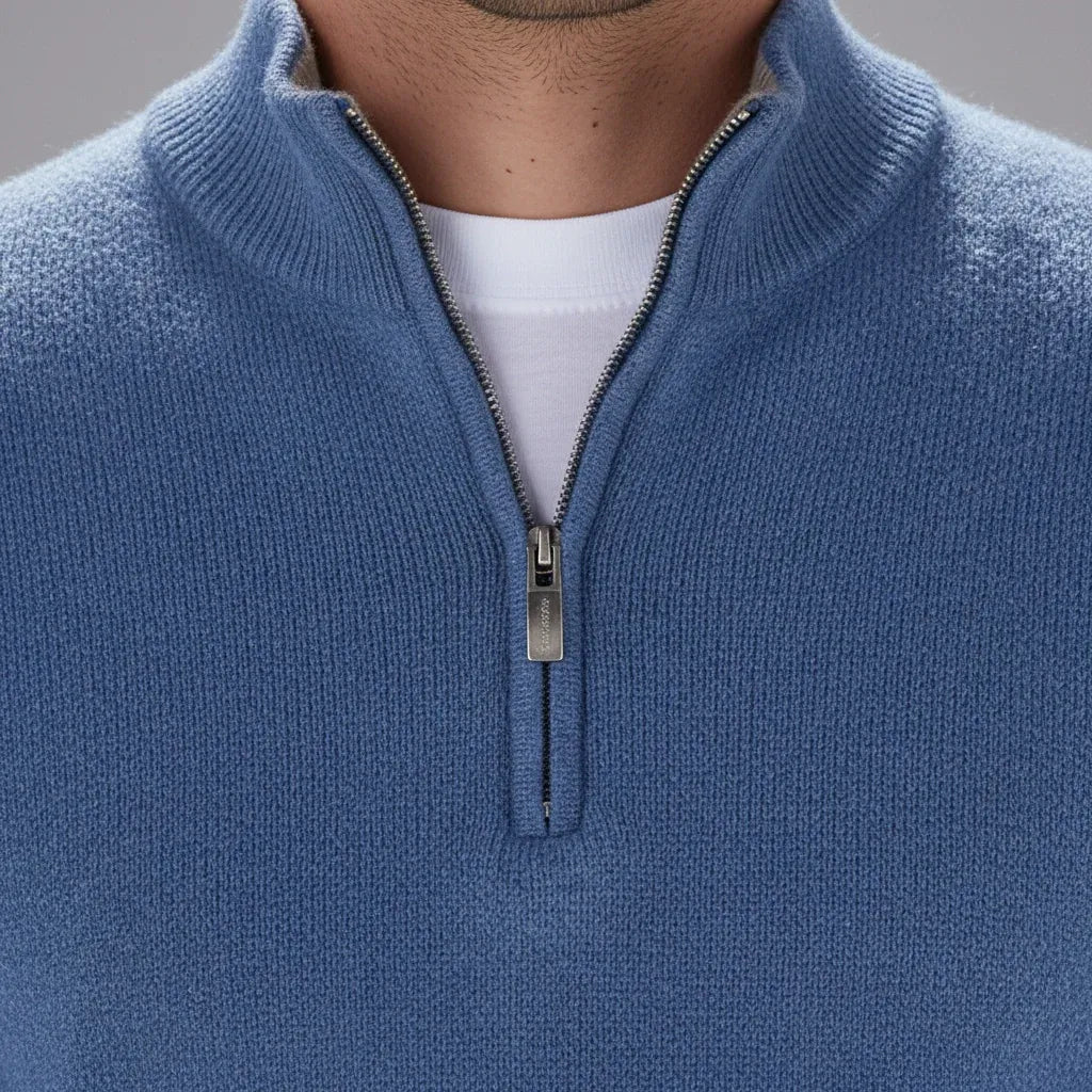 Maurice Pullover mit halbem Reißverschluss