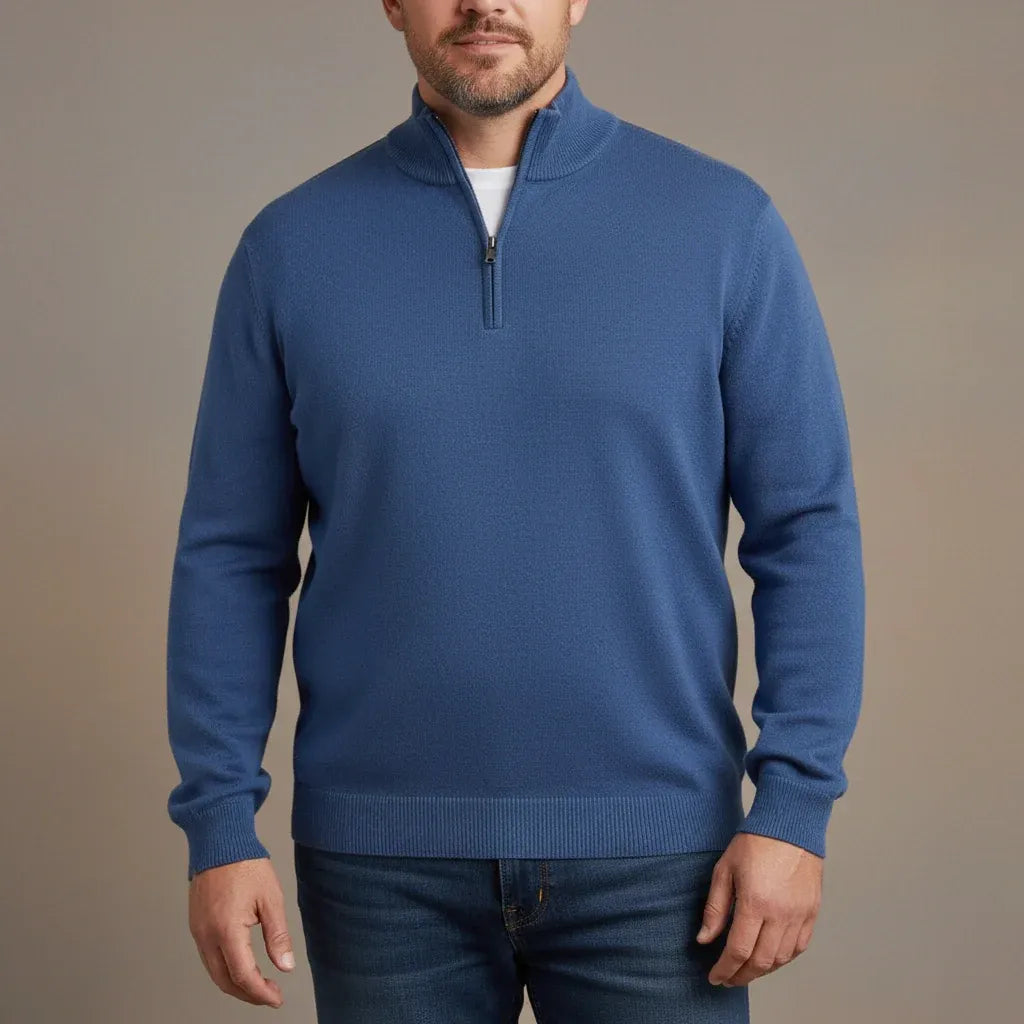 Maurice Pullover mit halbem Reißverschluss